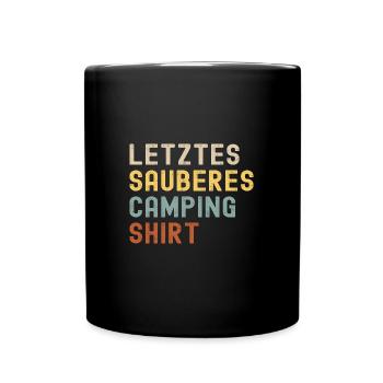 Camping Idée cadeau Camping Camping Outdoor Nature - Mug uni - noir - Devant