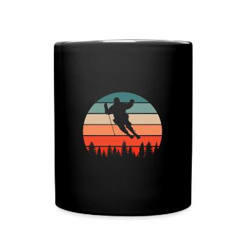 Skiing Skiers Ski holiday Ski winter sports - Full Colour Mug - black - Front