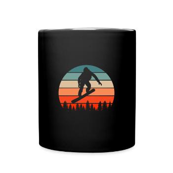 Snowboarding Geschenkidee für Snowboarder Snowboar - Tasse einfarbig - Schwarz - Vorne