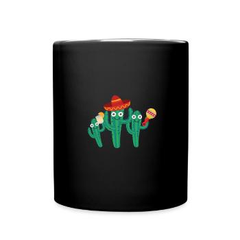 Famille de cactus,Mexique,Mexicain,Tequila - Mug uni - noir - Devant