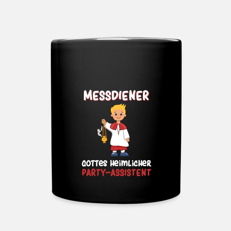 Messdiener Gottes heimlicher Party-Assistent - Tasse einfarbig - Schwarz
