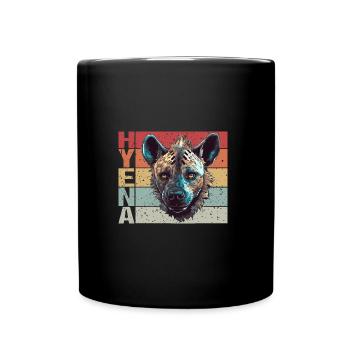 Evil Hyena Retro style - Full Colour Mug - black - Front