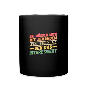 Dictons drôles, collègues de travail, humour de bureau - Mug uni - noir - Devant