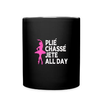 Ballett Ballett-Tänzerin - Tasse einfarbig - Schwarz - Vorne