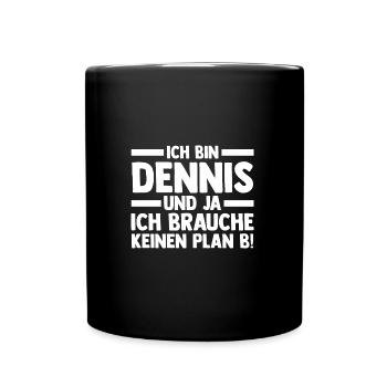Prénom Dennis - Mug uni - noir - Devant