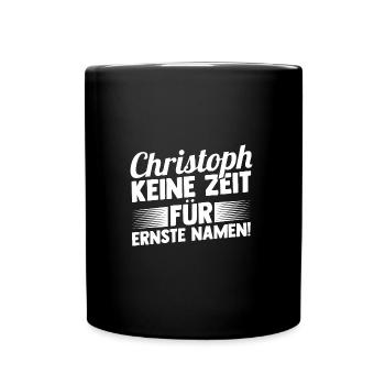 Prénom Chris Christoph - Mug uni - noir - Devant