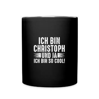 Prénom Chris Christoph - Mug uni - noir - Devant
