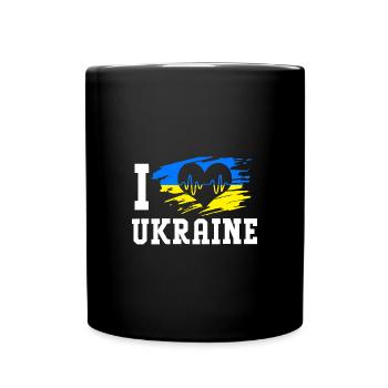 Ukraine - Full Colour Mug - black - Front