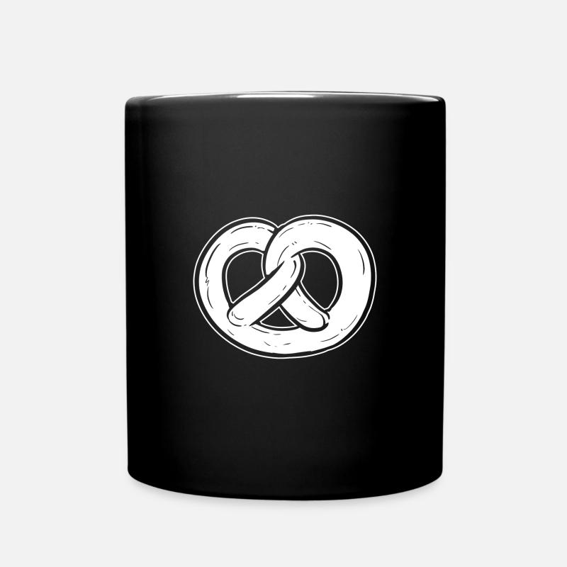 Brezel - Tasse einfarbig - Schwarz