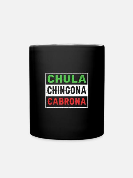 Latina Mutter - Tasse einfarbig - Schwarz