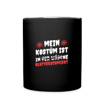 Mon costume est maculé de sang dans la lessive - Mug uni - noir - Devant