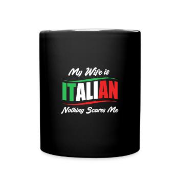 Italienisch Italia Italien - Tasse einfarbig - Schwarz - Vorne