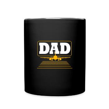 Pilot Airplane - Full Colour Mug - black - Front