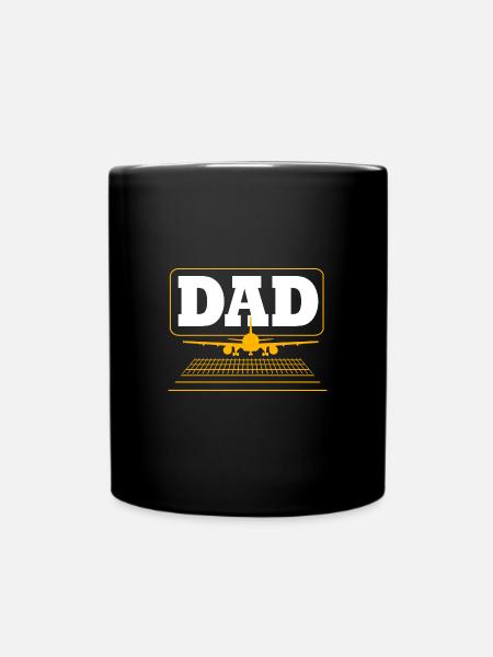 Pilot Flugzeug - Tasse einfarbig - Schwarz