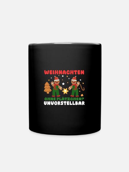 Biscuits de Noël pour la fête de Noël du Père Noël - Mug uni - noir
