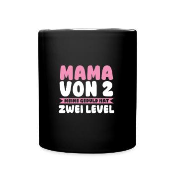 Mom of 2 children - Full Colour Mug - black - Front