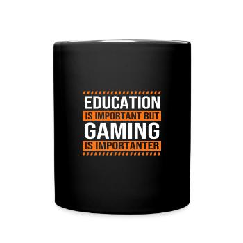 Joueur - Mug uni - noir - Devant