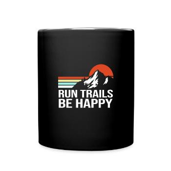 Trail running - Full Colour Mug - black - Front