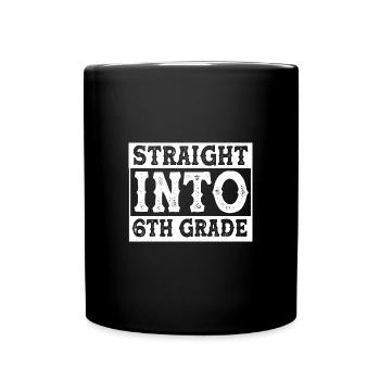 6. Klasse - Tasse einfarbig - Schwarz - Vorne