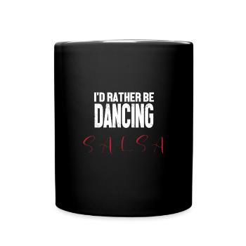 Salsa Tänzer Tänzerin - Tasse einfarbig - Schwarz - Vorne