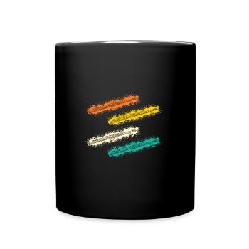 Flute player - Full Colour Mug - black - Front