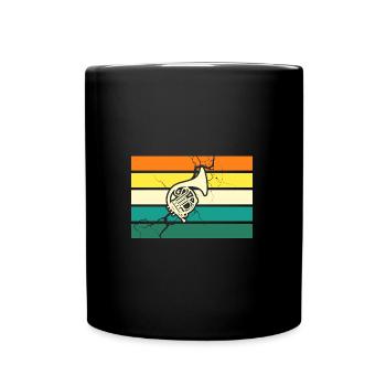 Hornist Waldhorn - Tasse einfarbig - Schwarz - Vorne