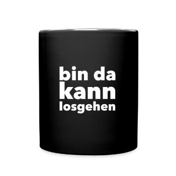 I'm there can start - for unpunctual people - Full Colour Mug - black - Front