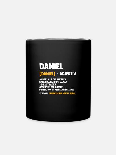Daniel - Tasse einfarbig - Schwarz
