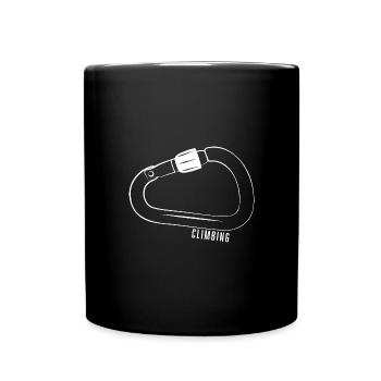 MOUSQUETON CLIMBING BLANC - Mug uni - noir - Devant