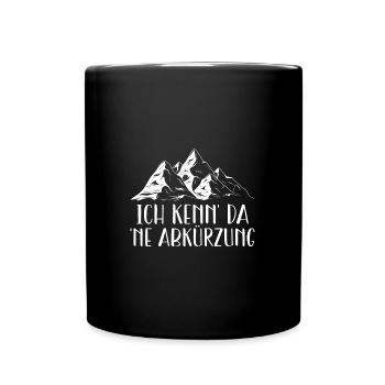 Wandern Geschenk Für Wanderer Berge Trekking - Tasse einfarbig - Schwarz - Vorne