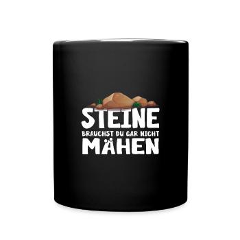Garten Steingarten Pflanzen Gärtner Gartenarbeit - Tasse einfarbig - Schwarz - Vorne