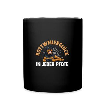 Dog Rottweiler - Full Colour Mug - black - Front