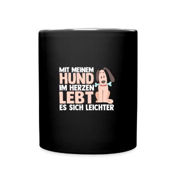 Chien Propriétaire De Chien Propriétaire De Chien Motif Chiens - Mug uni - noir - Devant