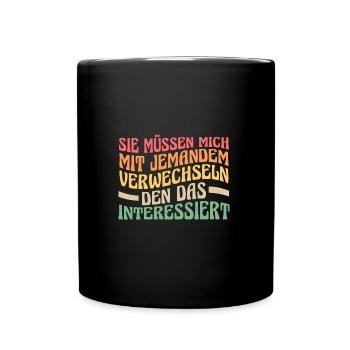 Dictons drôles, collègues de travail, humour de bureau - Mug uni - noir - Devant
