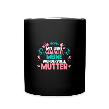 Mom Mother's Day Mom - Full Colour Mug - black - Front