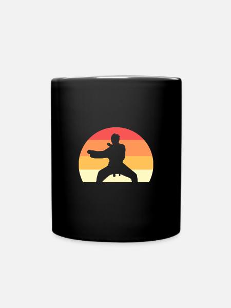 Karate Selbstverteidigung - Tasse einfarbig - Schwarz