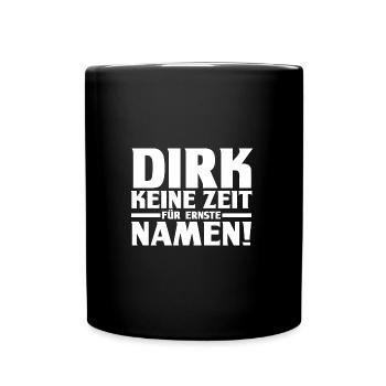 Prénom Dirk - Mug uni - noir - Devant