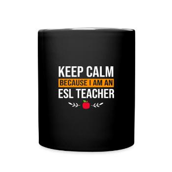 Englischlehrerin Englisch Lehrer - Tasse einfarbig - Schwarz - Vorne