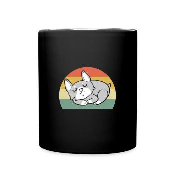 Corgi - Mug uni - noir - Devant