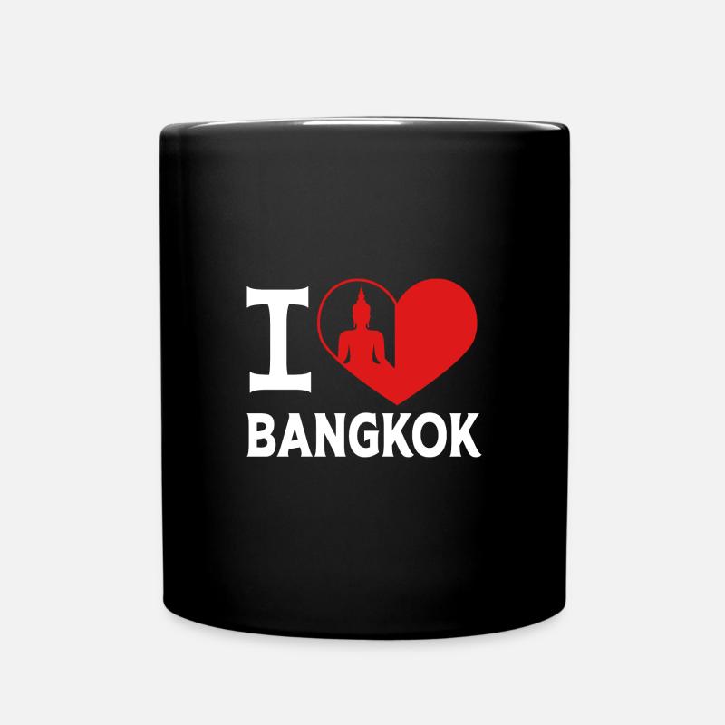Thailand Bangkok - Tasse einfarbig - Schwarz