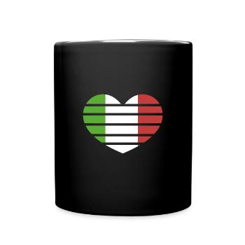 Italy Italia Italian Italian Flag - Full Colour Mug - black - Front