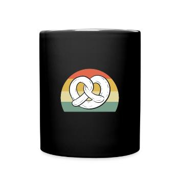 Brezel - Tasse einfarbig - Schwarz - Vorne