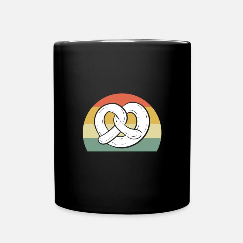 Brezel - Tasse einfarbig - Schwarz