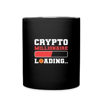 Bitcoin Millionaire - Full Colour Mug - black - Front