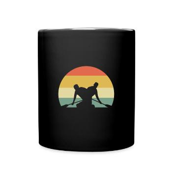 Kajak Kajakfahren - Tasse einfarbig - Schwarz - Vorne
