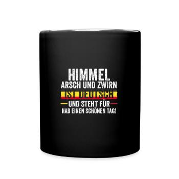 German German Germany - Full Colour Mug - black - Front