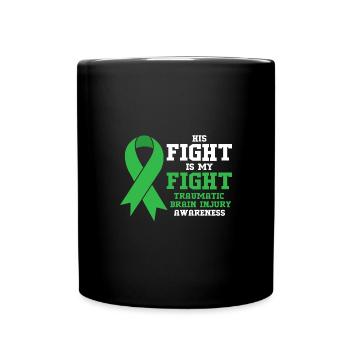 Traumatic brain injury - Full Colour Mug - black - Front