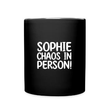 First name Sophie - Full Colour Mug - black - Front