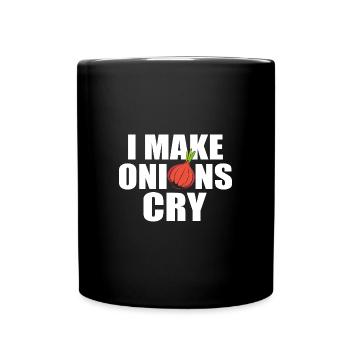 Oignon - Mug uni - noir - Devant