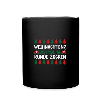 Père Noël Gaming Noël Noël - Mug uni - noir - Devant